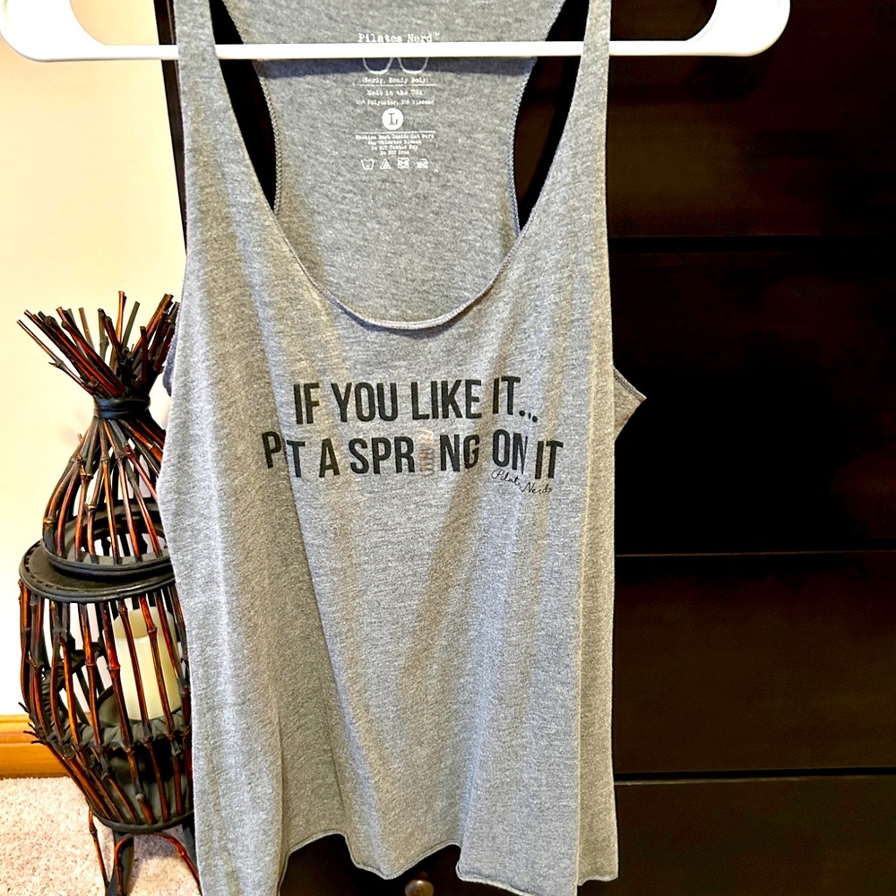 Pilates Nerd tank top SZ L